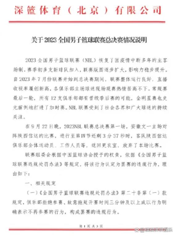 2024新澳今晚资料66期_NBL+深蓝官宣：陕西罢赛遭重罚 罚款100万取消资格！  第2张