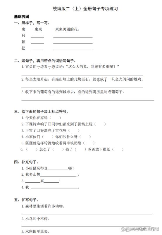 2024一肖一码100%中奖_二年级语文期末复习，掌握这一份资料就够了  第6张