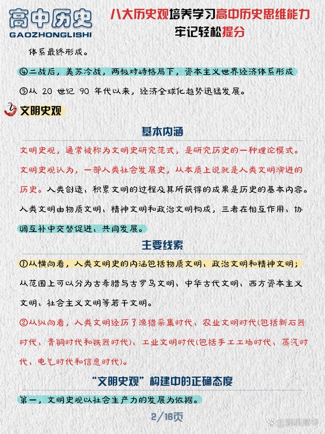 澳门一肖一码今晚开奖结果_高中历史，培养历史思维能力，掌握8大历史观！