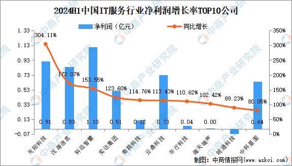 2024澳门新资料大全免费直播,2024年上半年中国IT服务行业上市公司业绩排行榜