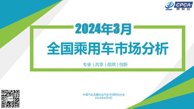 2024澳门免费精准资料,3月全国乘用车市场零售168.7万辆，同比增长6.0%  第1张