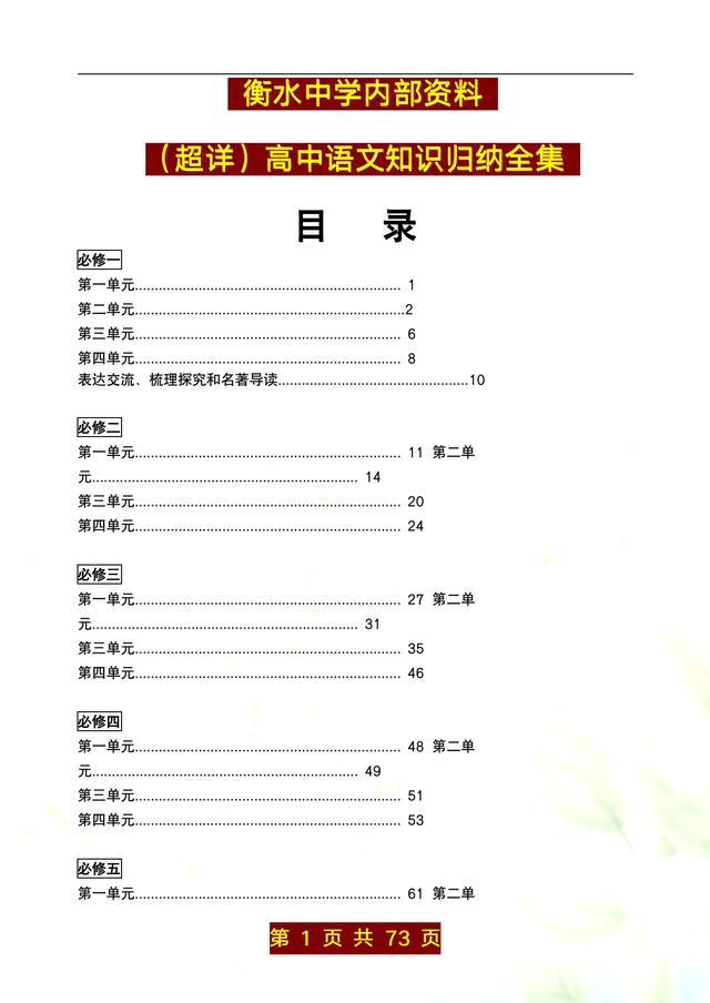 新澳天天开奖资料大全最新_衡水重点教师：高中语文重点知识，教辅常青树推荐，学习考试点睛