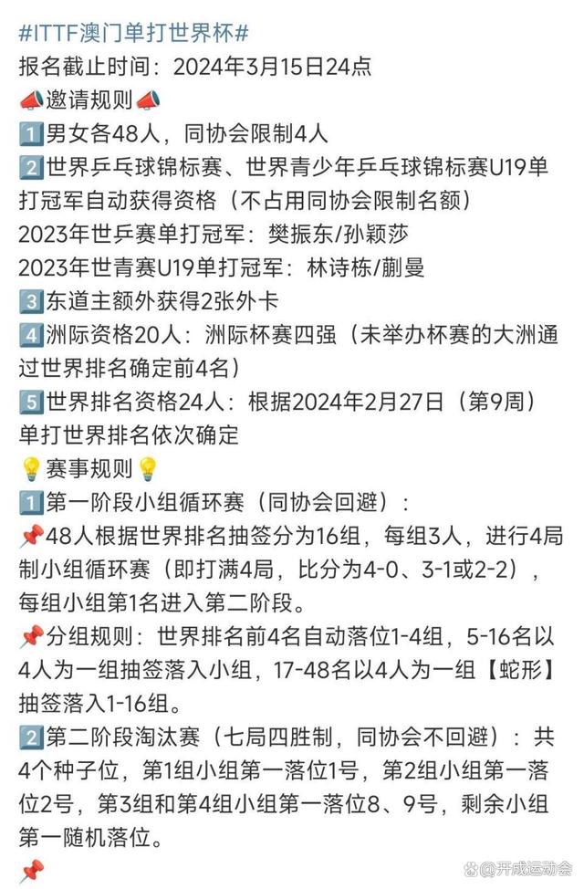 白小姐正版四不像中特小说_乒乓新一轮赛事+球员名单，国乒全员出击，4局赛制堪比“奇葩”  第2张